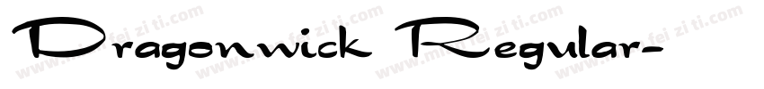 Dragonwick Regular字体转换